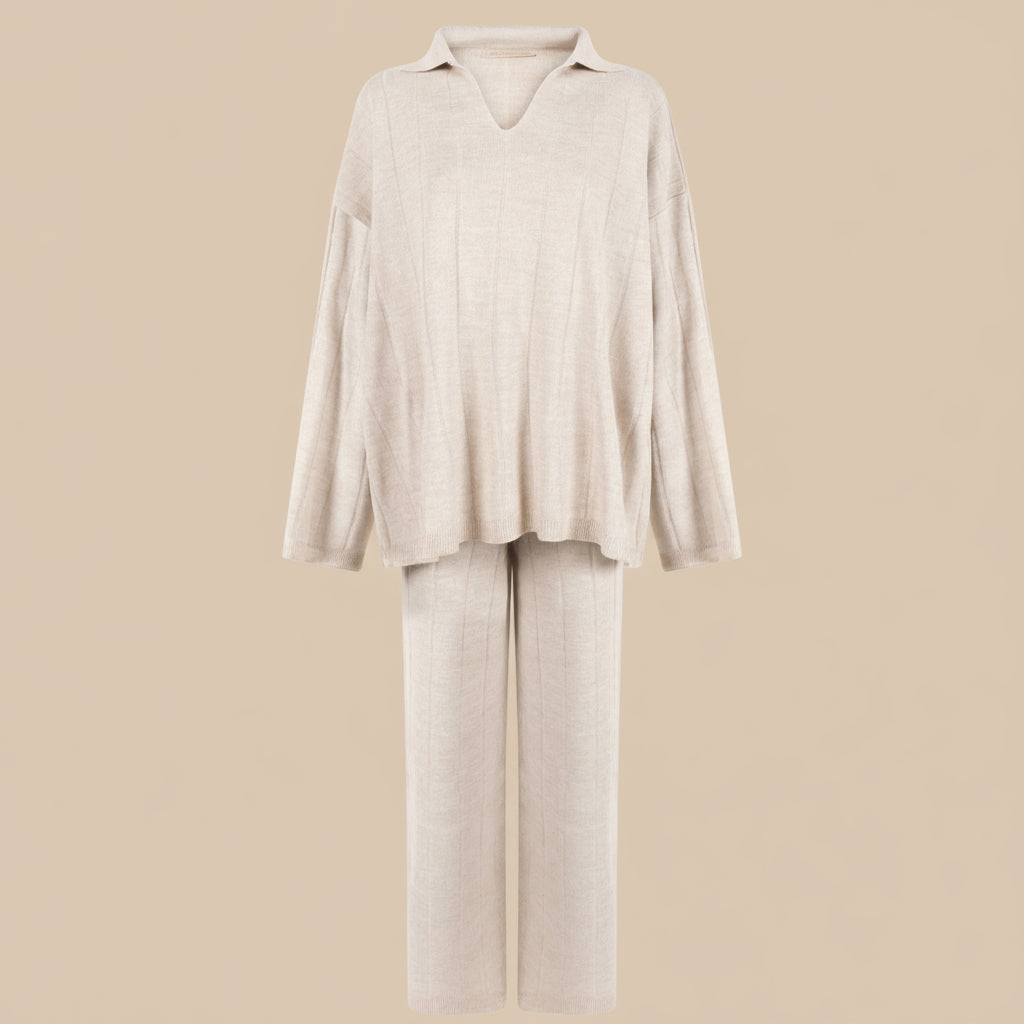 Ease knit set beige