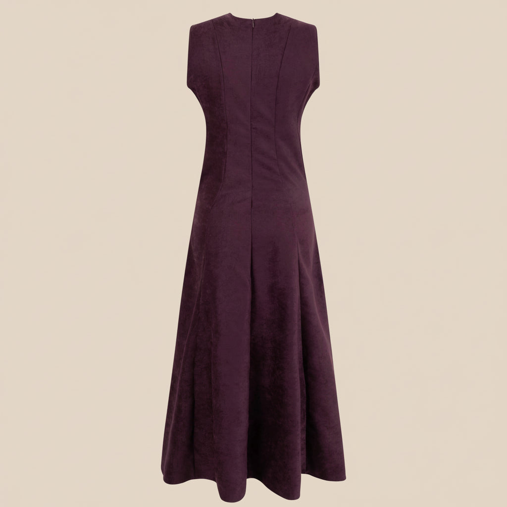 Velora dress aubergin