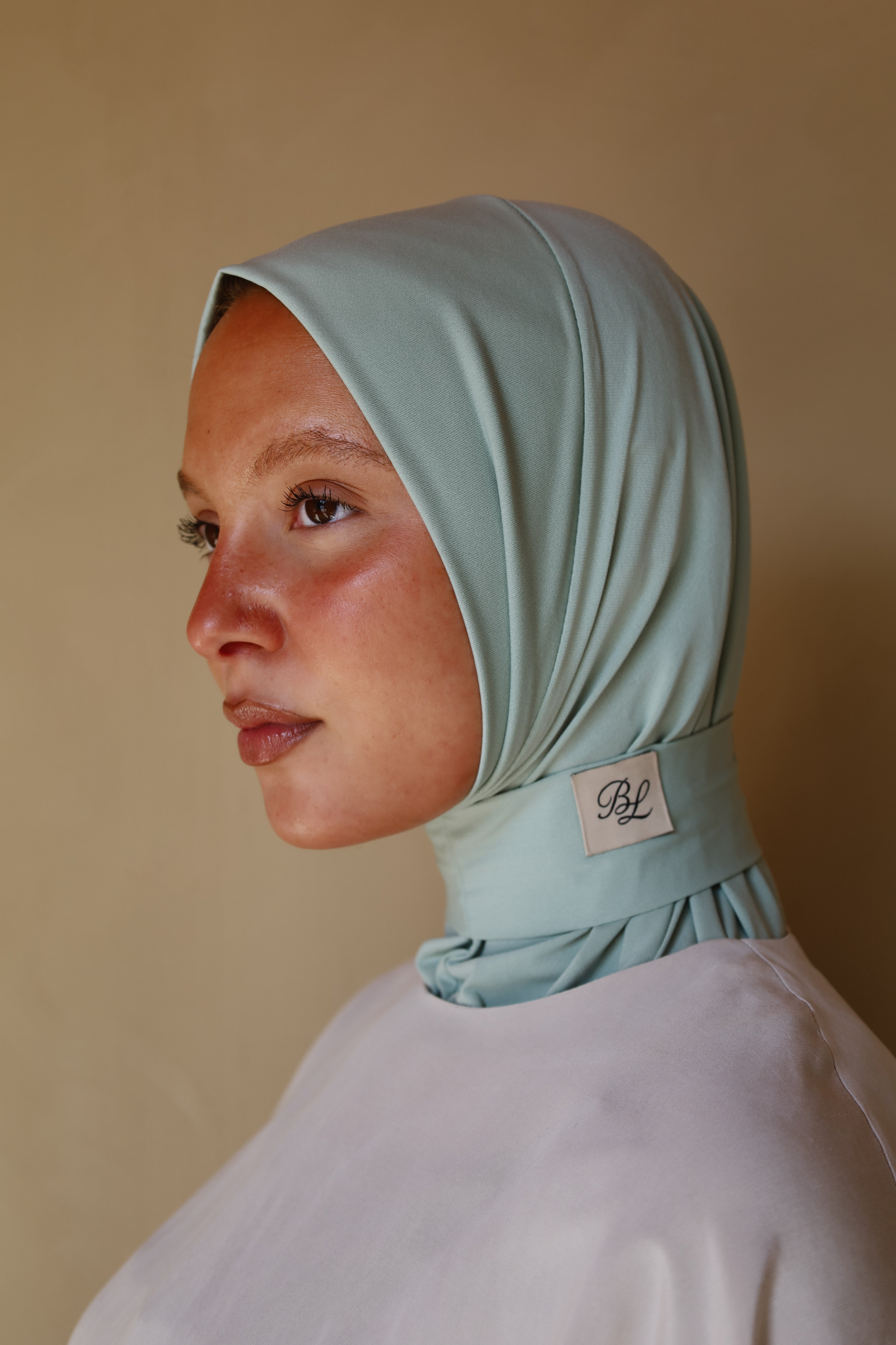 Sea sage head scarf for women