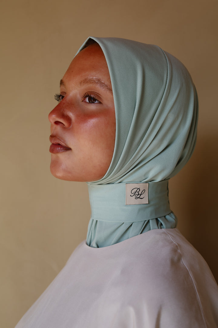 Sea sage head scarf for women