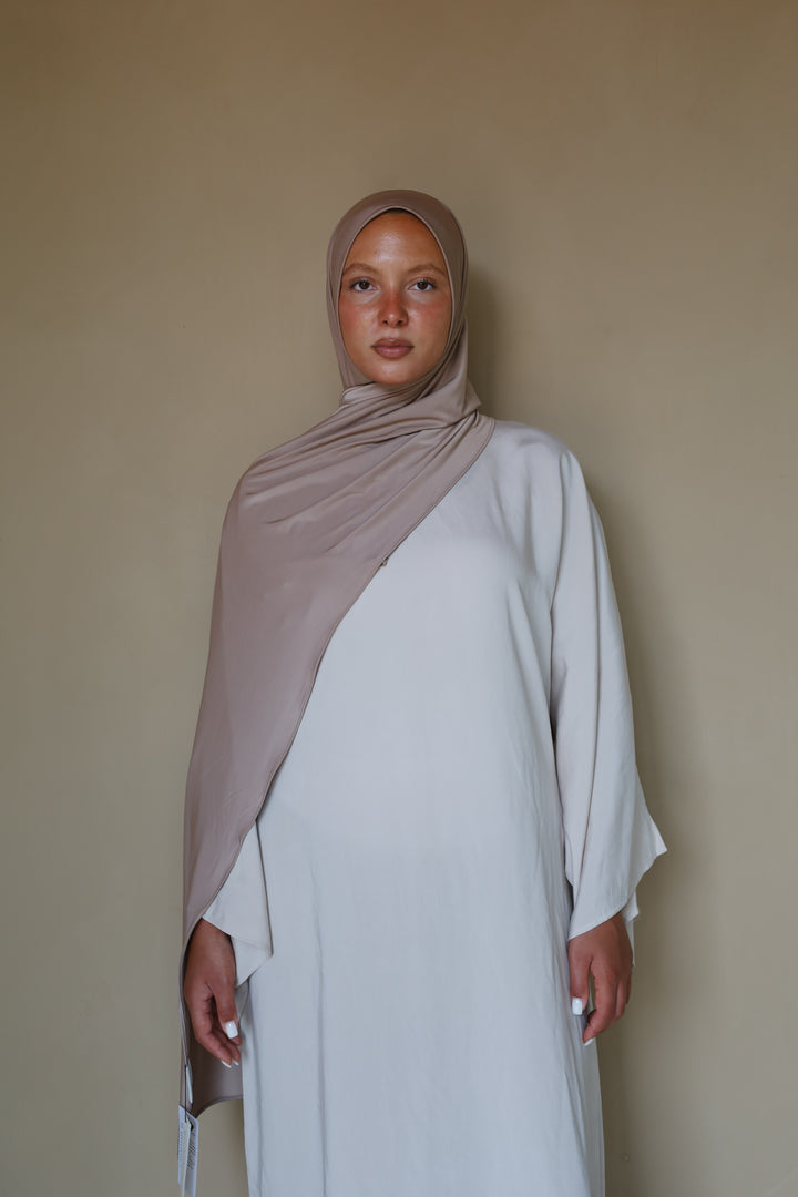 Ivory sandstone liquid jersey scarfs
