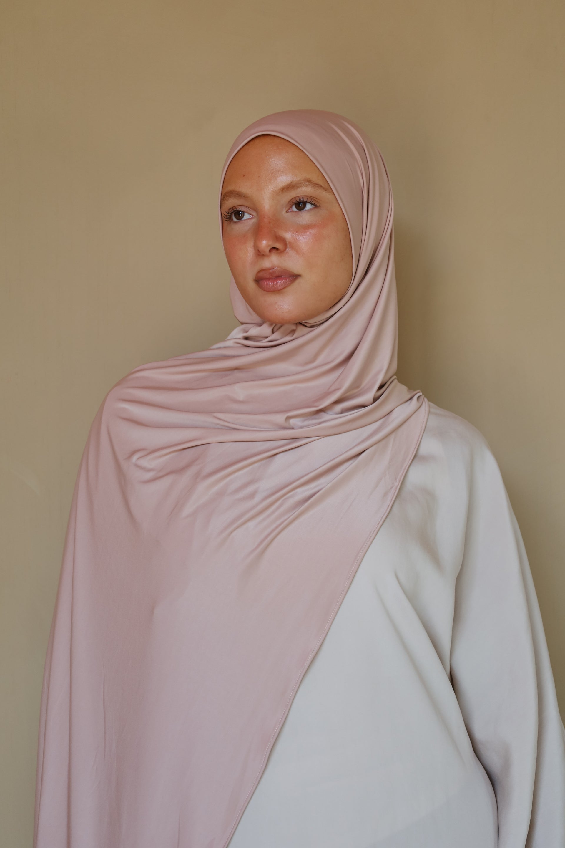 Desert rose liquid jersey